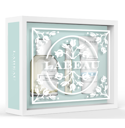 Estuche Labeau Jazmín – Eau de Toilette 100 ml + Gel Corporal 100 ml + Fragancia de Bolso