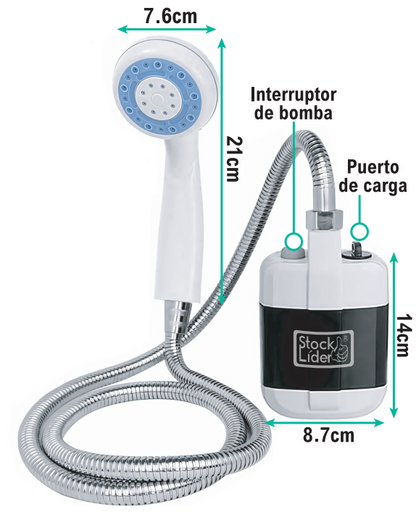 DUCHA PORTÁTIL ELÉCTRICA MULTIUSOS